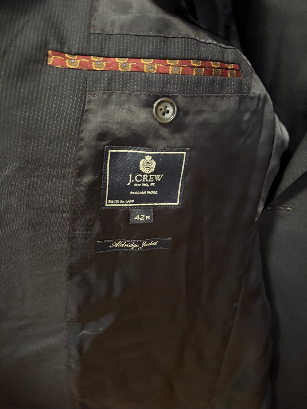 J. Crew Black Aldridge Wool Sport Coat - 42R